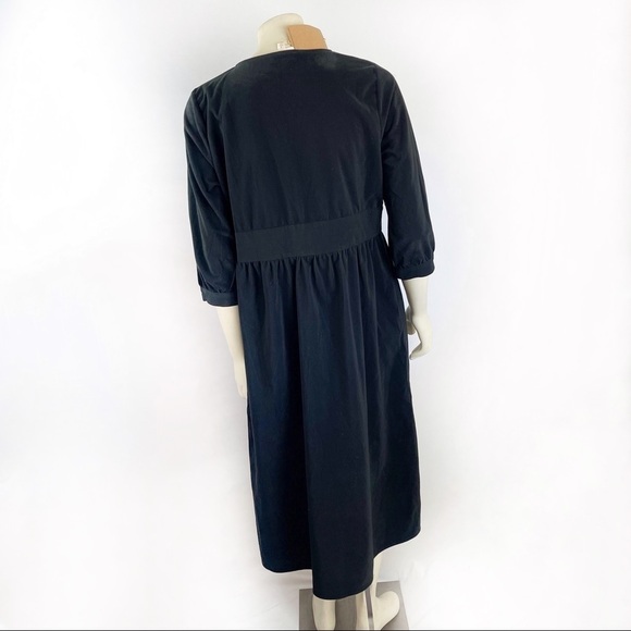 Hidden Alley Black Button Front long dress size L - Picture 6 of 9